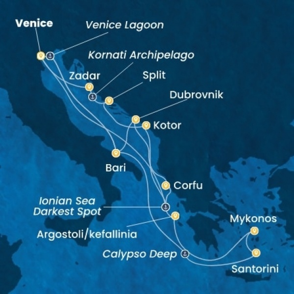 Costa Deliziosa - Olaszország, Horvátország, Görögország, Montenegro