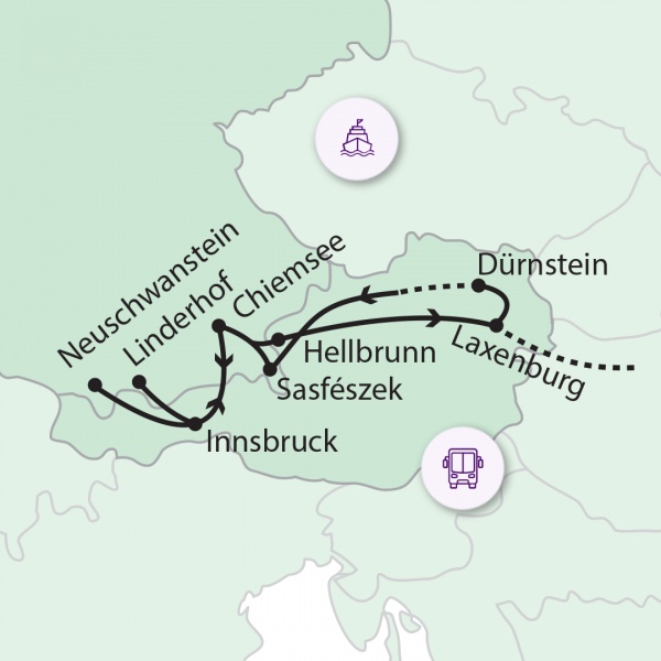 Barokk kastélyok az Alpok lábainál