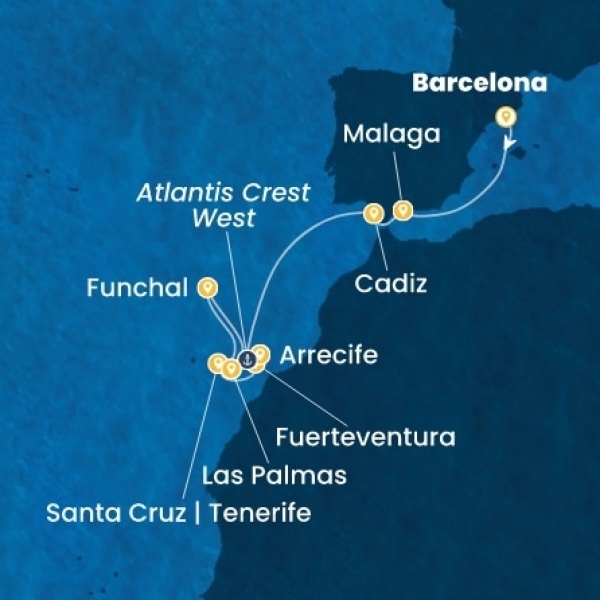 Costa Smeralda - Spanyolország, Kanári-szigetek, Madeira