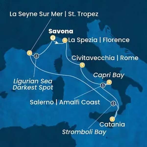 MEDITERRÁN KALANDOK - Costa Fascinosa csoportos hajóút magyar idegenvezetővel