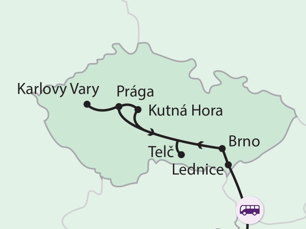 Cseh világörökségek és a száztornyú Prága